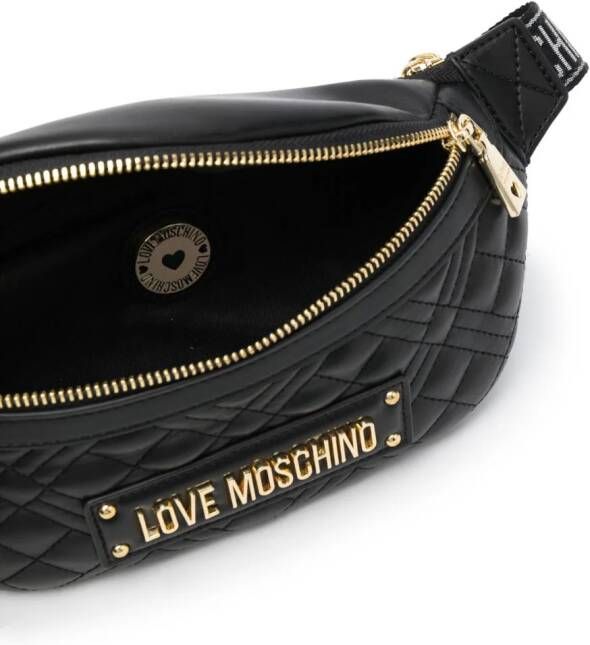 Love Moschino Heuptas met logo Zwart