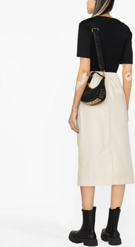 Love Moschino Leren shopper Zwart
