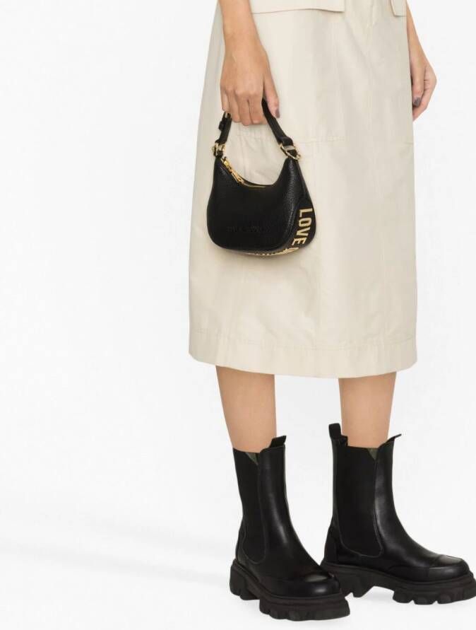 Love Moschino Leren shopper Zwart