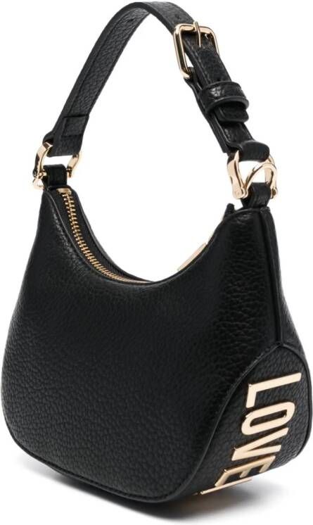 Love Moschino Leren shopper Zwart