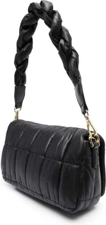 Love Moschino Schoudertas met logoplakkaat Zwart
