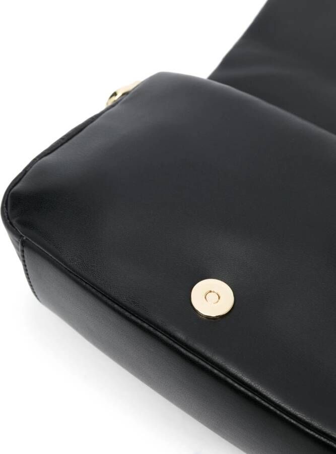 Love Moschino Schoudertas met logoplakkaat Zwart
