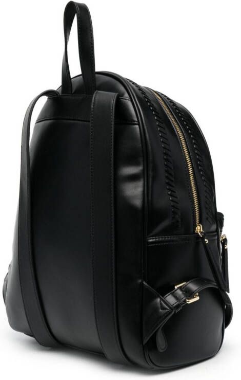 Love Moschino Rugzak met logoplakkaat Zwart