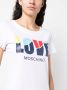 Love Moschino T-shirtjurk met logoprint Wit - Thumbnail 5