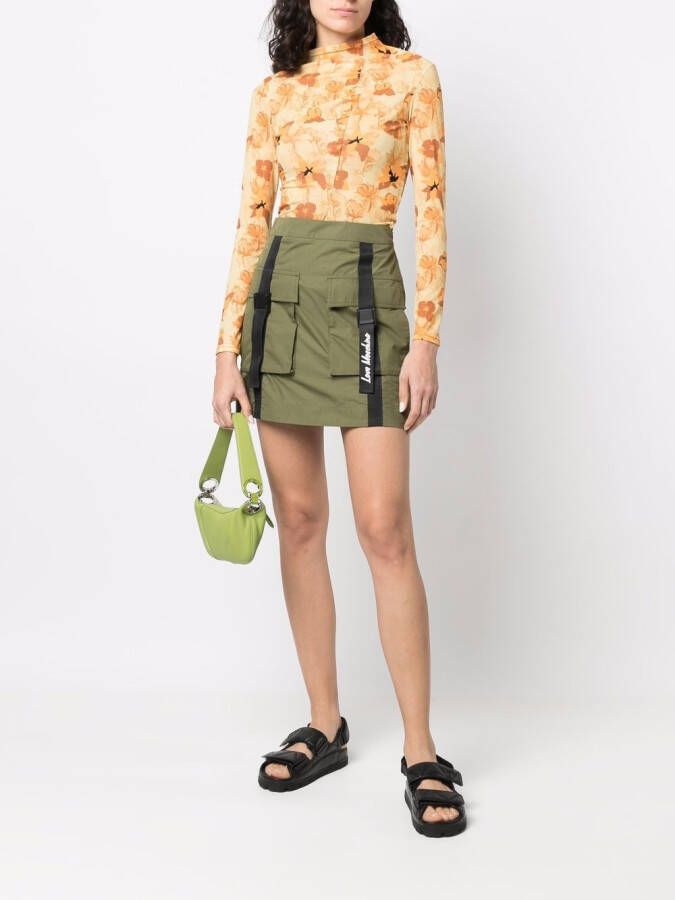 Love Moschino Rok met zakdetail Groen