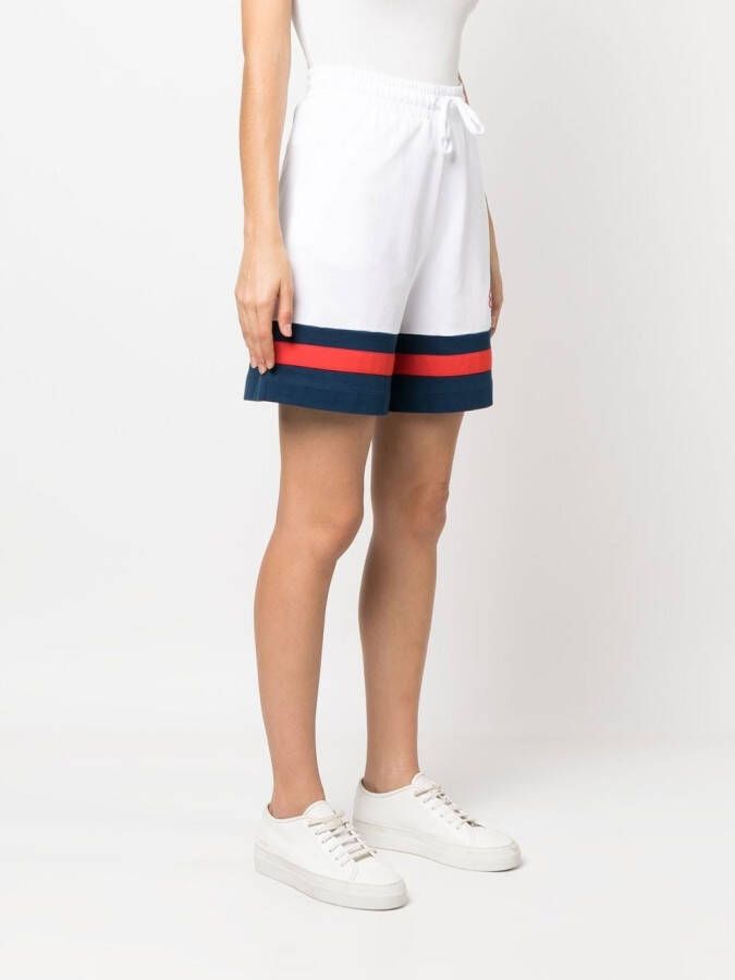 Love Moschino Shorts met zijstreep Wit