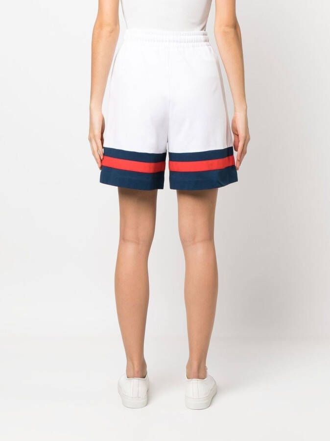 Love Moschino Shorts met zijstreep Wit