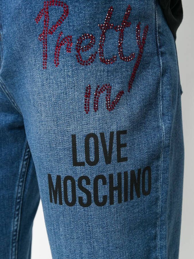 Love Moschino Straight jeans Blauw