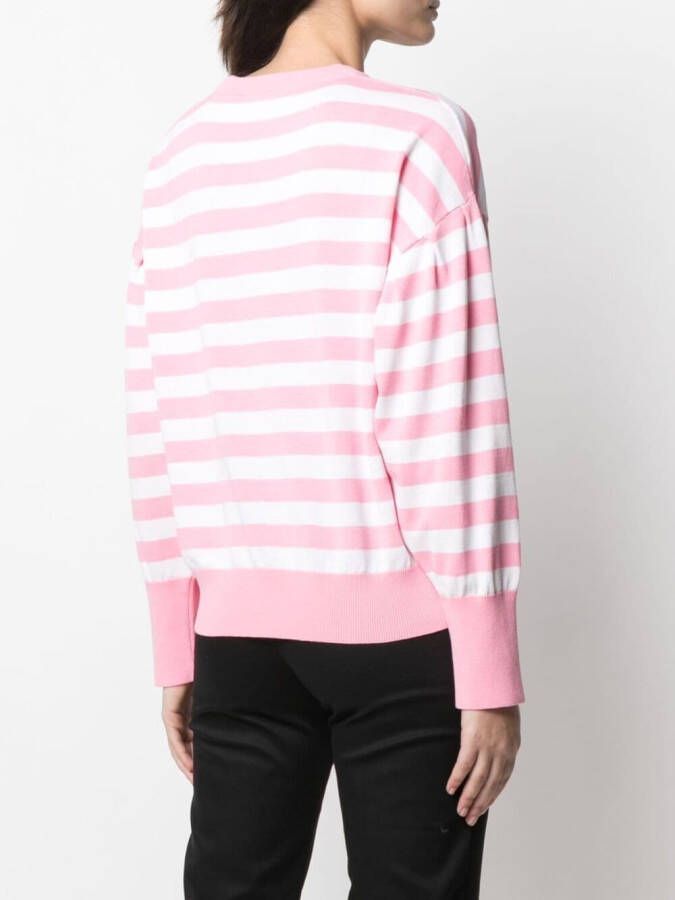 Love Moschino Sweater met logoprint Roze