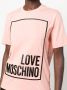Love Moschino T-shirt met logopatch Roze - Thumbnail 5