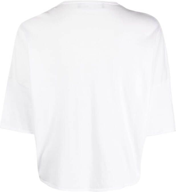 Love Moschino T-shirt met logopatch Wit