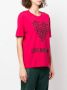 Love Moschino Rode Katoenen T-Shirt Red Dames - Thumbnail 5