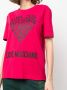 Love Moschino Rode Katoenen T-Shirt Red Dames - Thumbnail 7