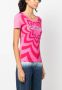 Love Moschino T-shirt met logoprint Roze - Thumbnail 3
