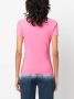 Love Moschino T-shirt met logoprint Roze - Thumbnail 4