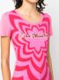 Love Moschino T-shirt met logoprint Roze - Thumbnail 5