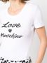Love Moschino Wit Katoenen Spandex T-Shirt White Dames - Thumbnail 5