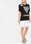 Love Moschino Zwarte katoenen T-shirt met W4 H06 27 M3876 C74 detail Black Dames - Thumbnail 4