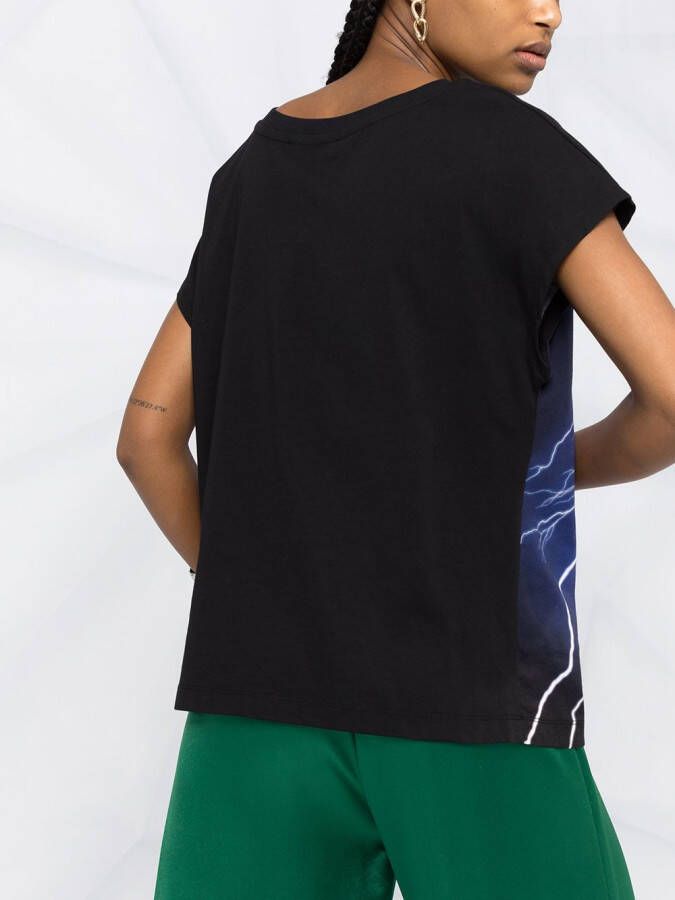 Love Moschino T-shirt met print Zwart
