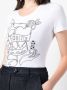 Love Moschino T-shirt met tekst Wit - Thumbnail 5