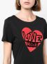 Love Moschino T-shirtjurk met logoprint Zwart - Thumbnail 5