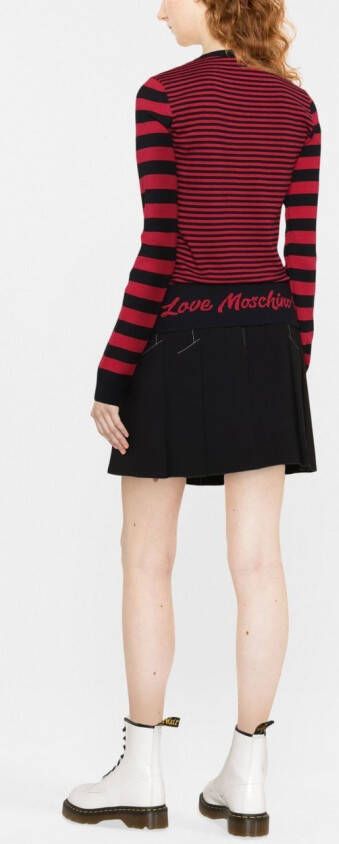 Love Moschino Trui met geborduurd logo Roze