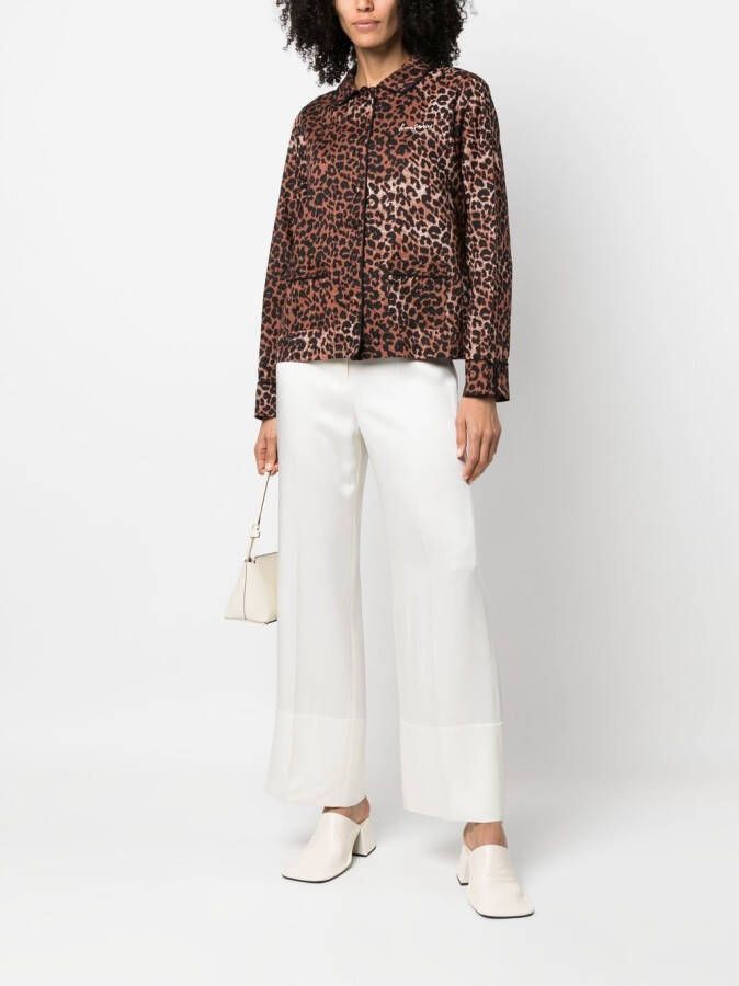 Love Stories Blouse met luipaardprint Bruin