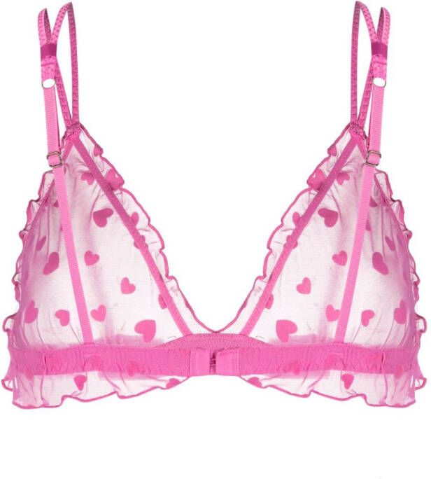 Love Stories Semi-doorzichtige bralette Roze
