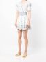 LoveShackFancy Broderie anglaise mini-jurk Wit - Thumbnail 3