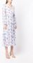 LoveShackFancy Wikkeljurk met bloemenprint Blauw - Thumbnail 3