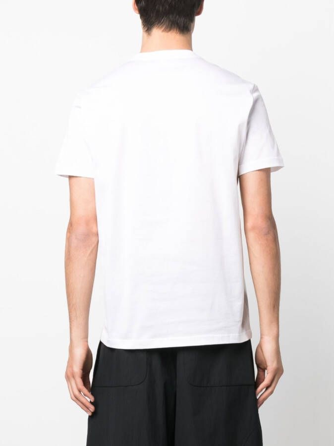 Low Brand T-shirt met ronde hals Wit