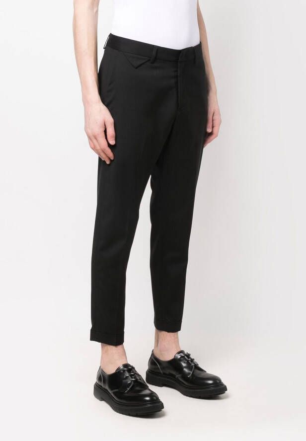 Low Brand Cropped pantalon Zwart