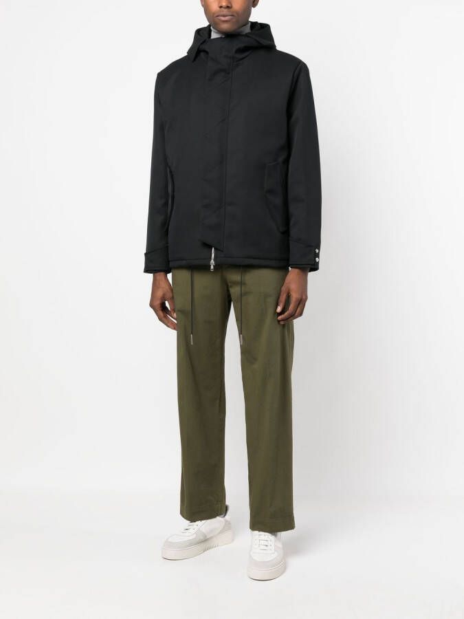 Low Brand Parka met capuchon Zwart