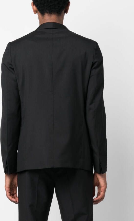 Low Brand Blazer met sjaalrevers Zwart