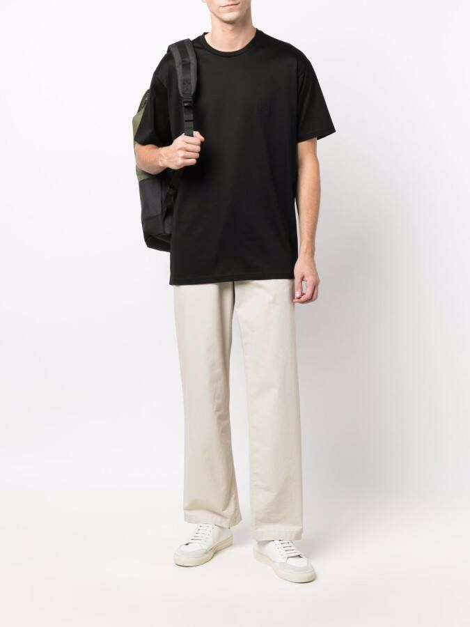 Low Brand T-shirt met ronde hals Zwart