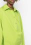 Low Classic Asymmetrische blouse Groen - Thumbnail 5