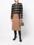 Low Classic Blouse met contrasterend vlak Bruin - Thumbnail 2