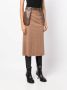 Low Classic Blouse met contrasterend vlak Bruin - Thumbnail 3