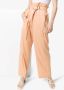 Low Classic Broek met paperbag taille Oranje - Thumbnail 3