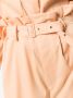 Low Classic Broek met paperbag taille Oranje - Thumbnail 5