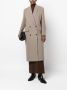 Low Classic Jas met dubbele rij knopen Beige - Thumbnail 2