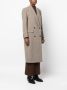 Low Classic Jas met dubbele rij knopen Beige - Thumbnail 3