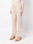 Low Classic Kabelgebreide broek Beige - Thumbnail 3