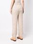 Low Classic Kabelgebreide broek Beige - Thumbnail 4