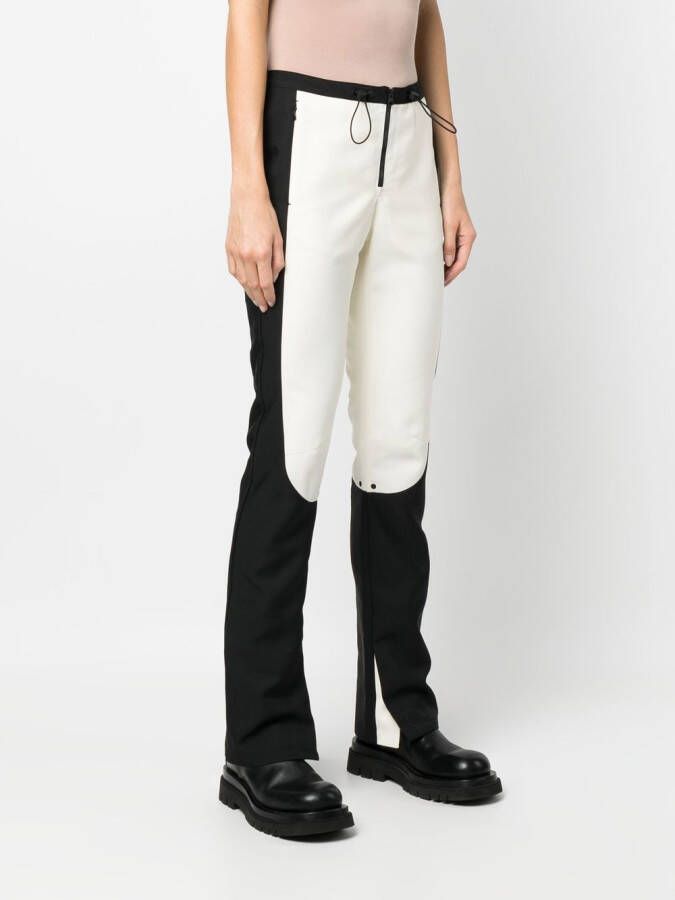 Low Classic Broek met colourblocking Wit