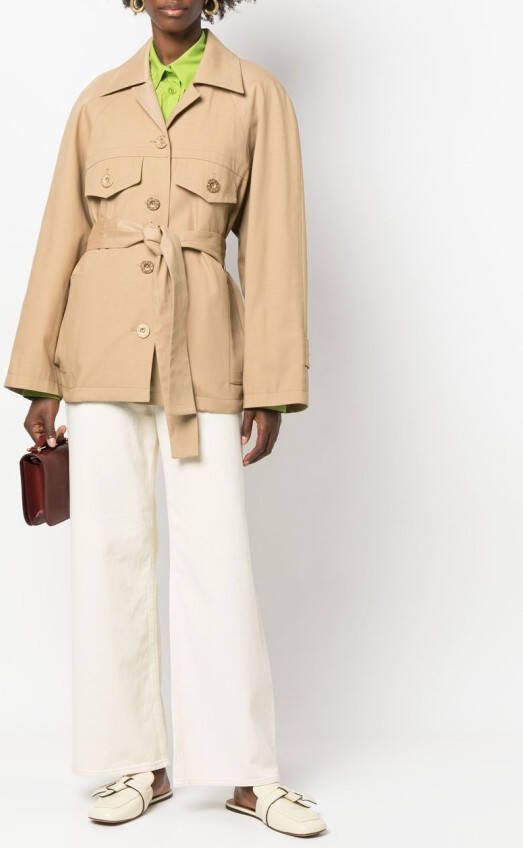 Low Classic Cropped trenchcoat Beige
