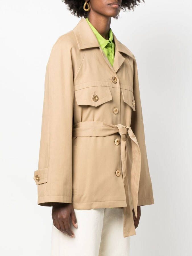 Low Classic Cropped trenchcoat Beige