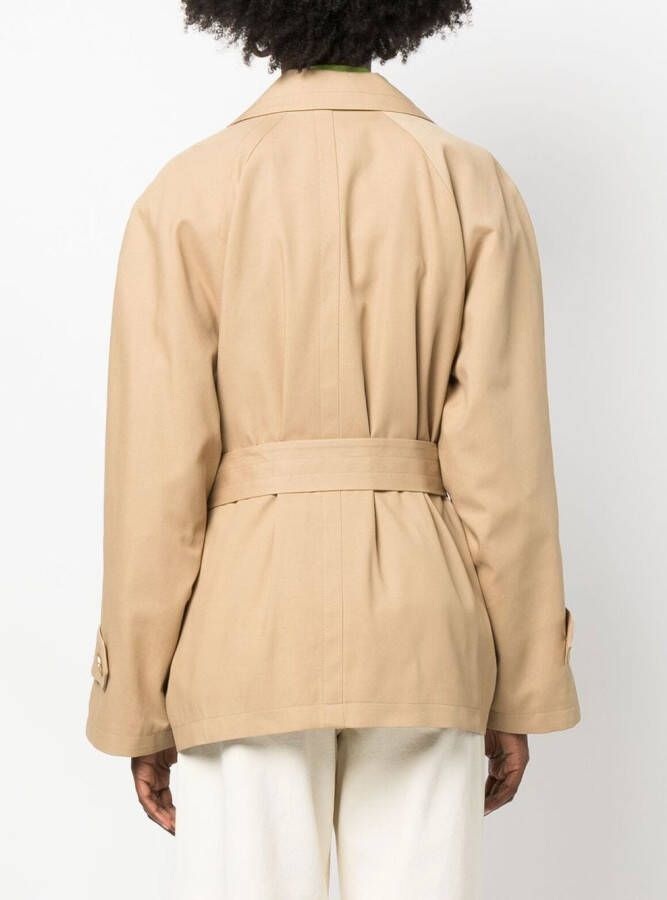 Low Classic Cropped trenchcoat Beige
