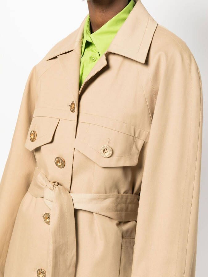 Low Classic Cropped trenchcoat Beige