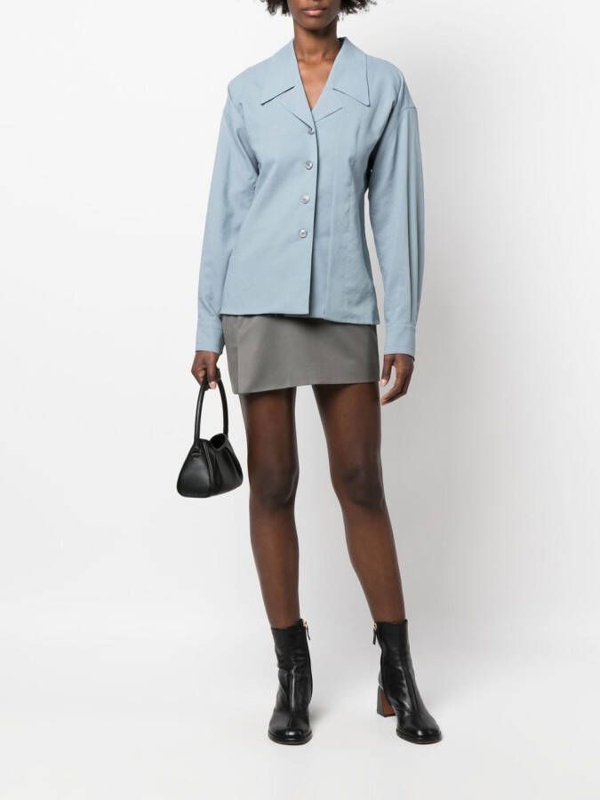 Low Classic Getailleerde blouse Blauw